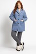 Curly Wool Look Button Front Patch Pocket Coat