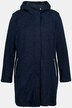 Sweater Knit Fleece Zip Front Long Hooded Jacket