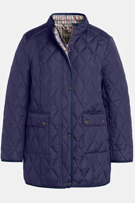 Quiltet jakke, vandafvisende, 2-vejs lynlås, ståkrave | Quiltede jakker