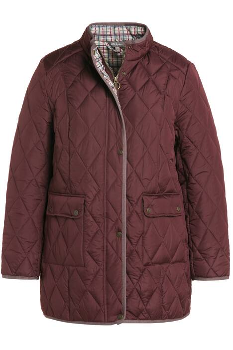 Prošívaná bunda, nepromokavá, dvoucestný zip, stojáček