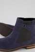 Chelsea-Boots, Veloursleder, gemusterter Einsatz, Weite H