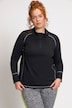 Sweat-shirt, col montant, fermeture éclair, manches longues, passe-pouces intégré