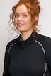 Sweat-shirt, col montant, fermeture éclair, manches longues, passe-pouces intégré
