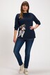 Pullover, Regular Fit, Hunde Motiv, Stehkragen, Langarm
