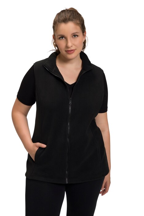 Flísová vesta, stojáček, recyklovaný materiál, bez rukávů