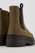 Leder-Chelsea-Stiefeletten, Veloursleder, Weite H