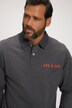 poloshirt, lange mouwen, polokraag, piqué