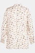 Dog Print Button Front Blouse