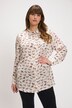Dog Print Button Front Blouse