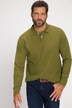 poloshirt, lange mouwen, piqué, acid washed