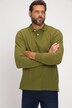 poloshirt, lange mouwen, piqué, acid washed