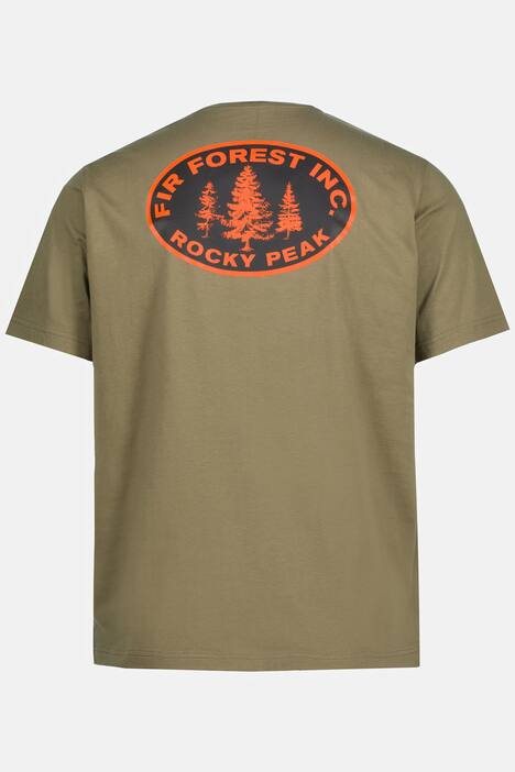 T-shirt, halv ärm, tryck på ryggen