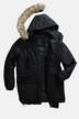 Parka, capuchon, afneembare geweven bont, rits, winddicht, waterafstotend