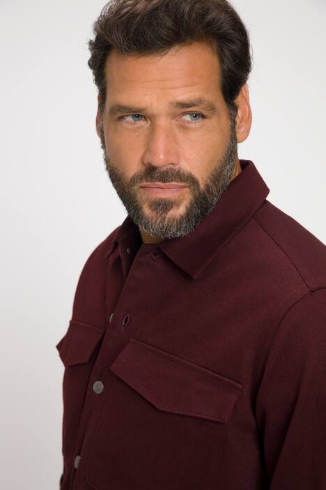 Hemd, Overshirt, Langarm, Twill, Kentkragen, Modern Fit