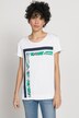 T-Shirt, Streifen, Boxy-Form, Rundhals, Halbarm