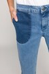 7/8-Jeans, Farb Effekte, 5-Pocket, Fransensaum, etwas weiter
