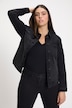 Jeansjacke, Black Denim, 4 Taschen, Langarm