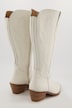 Bota tipo cowboy de piel, ancho de caña XXL, botas Western, con bordados, anchura H