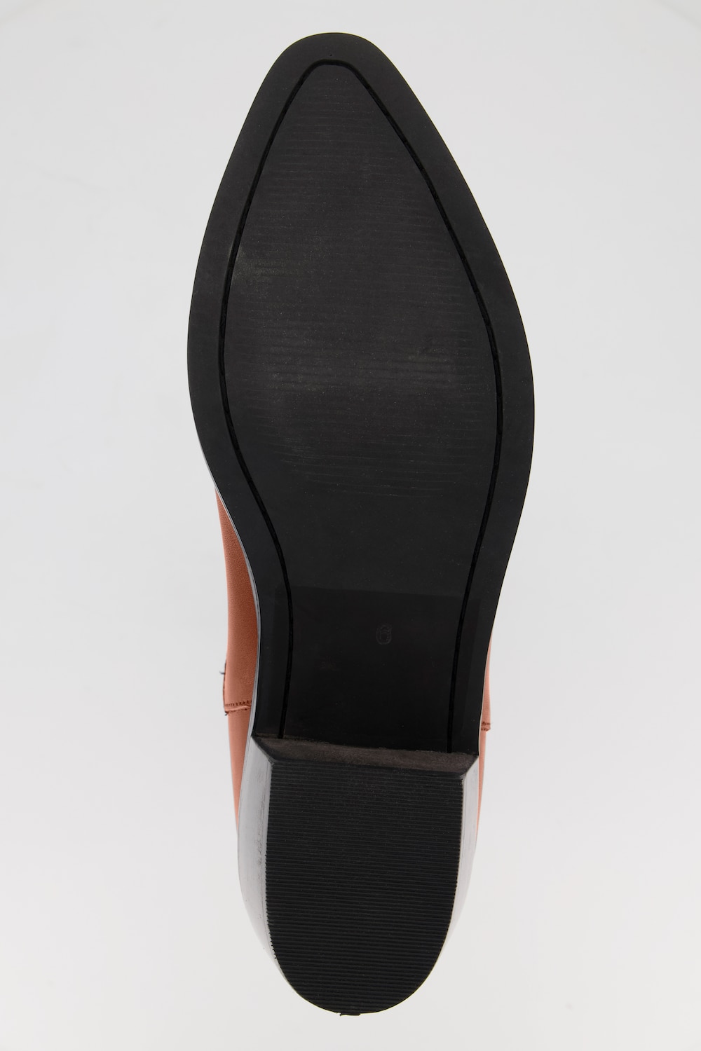 Stora storlekar Cowboyboots av skinn med XXL-skaft med brodyr, Dam, brun, storlek: 41, Läder/Polyester, Ulla Popken