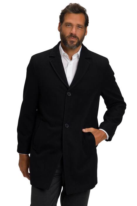 Kabát, vodoodpudivá vlněná směs, klopy