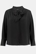Chemisier col lavallière, col droit, manches longues