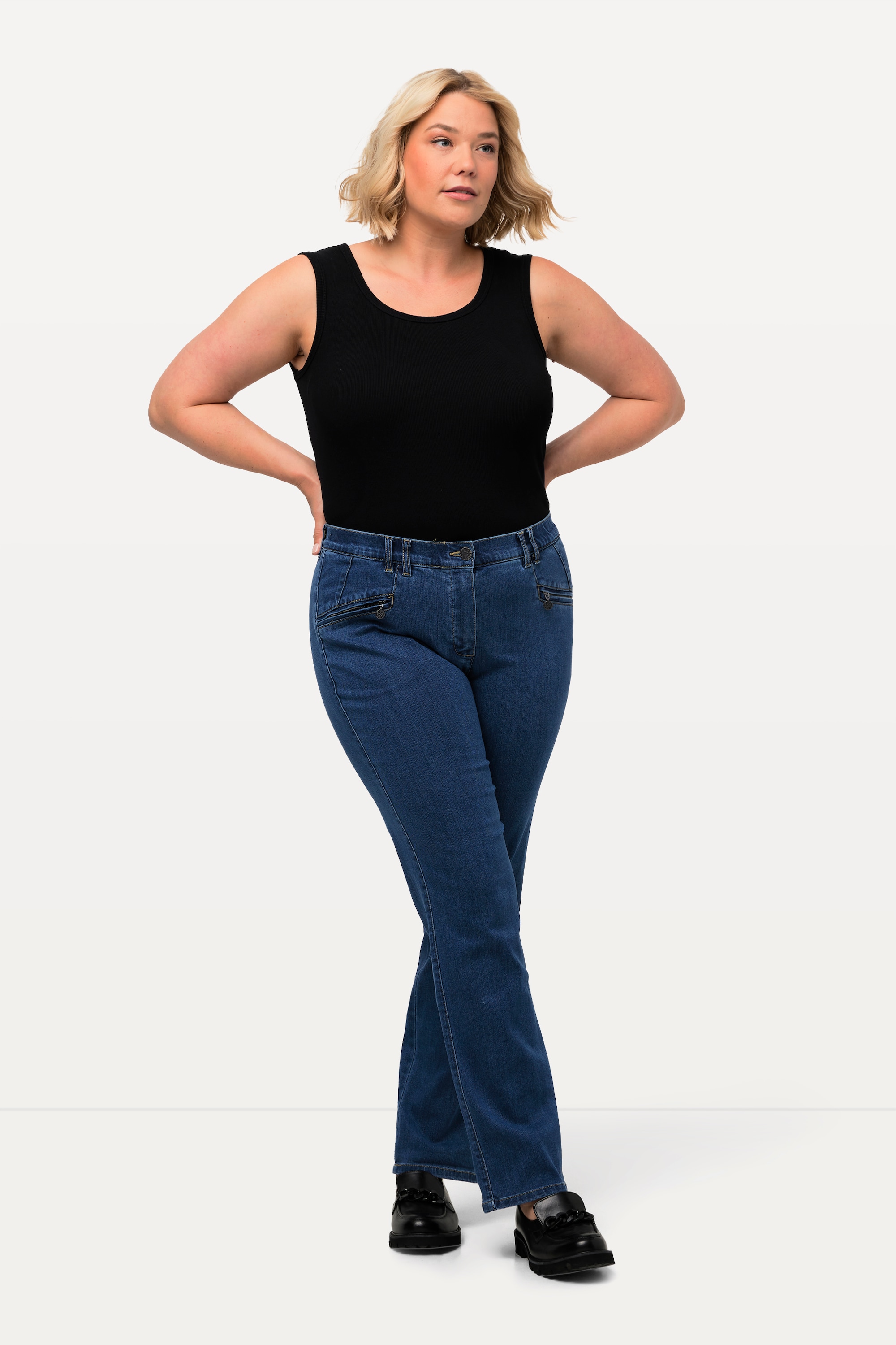 Ulla Popken Damen große Größen Jeans Mony konisches Bein