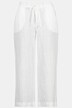 Leinen-Culotte Identity, weites Bein, breiter Bund, Bindeband