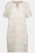Leinenkleid Identity, Print, Halbarm