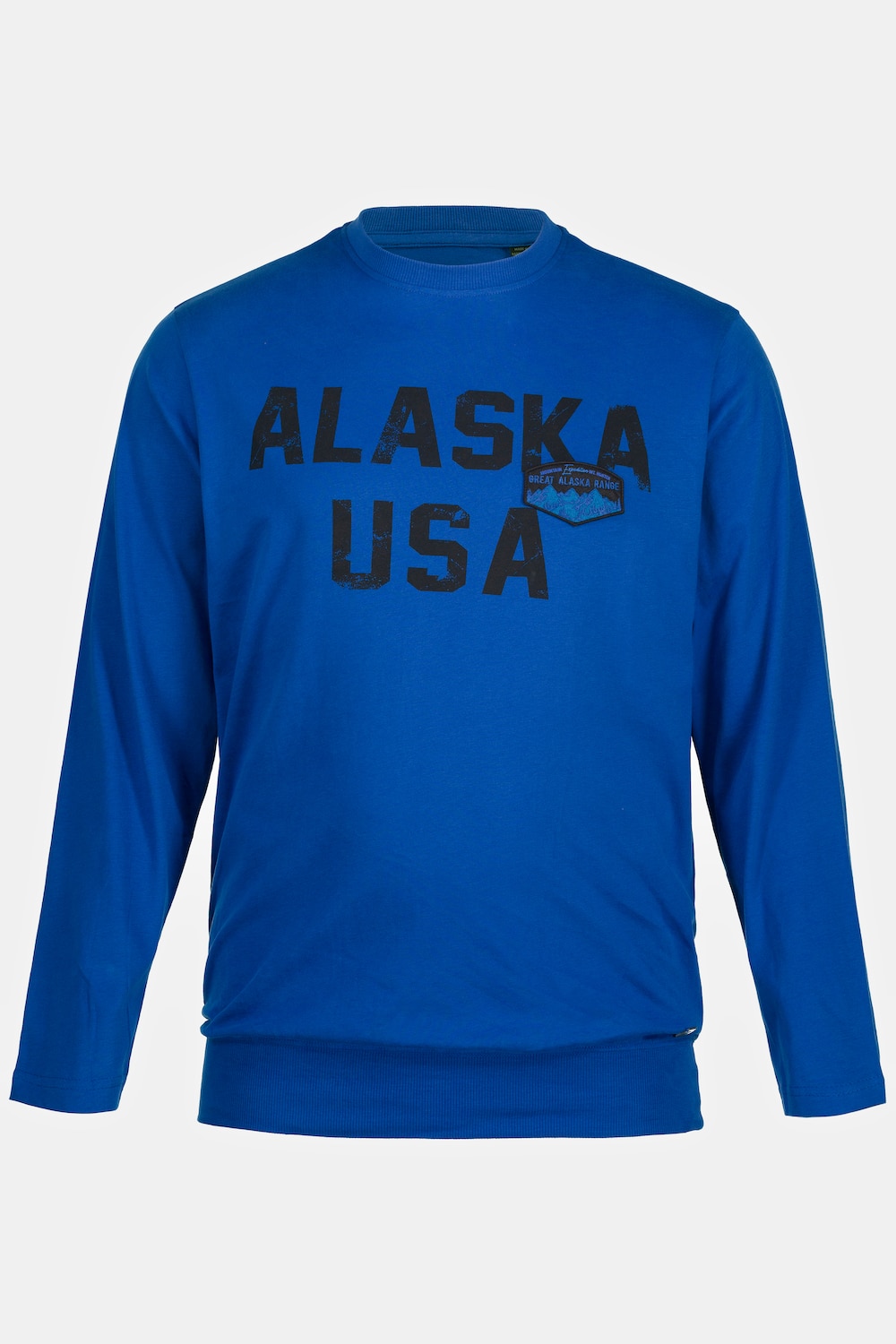 T-Shirt, Outdoor, Langarm, Alaska Print, Saumbund