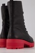 Bottines en cuir Vitaform, semelle colorée, largeur K