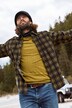 Karo-Cordhemd, Langarm, verdeckter Buttondown Kragen, Modern Fit,