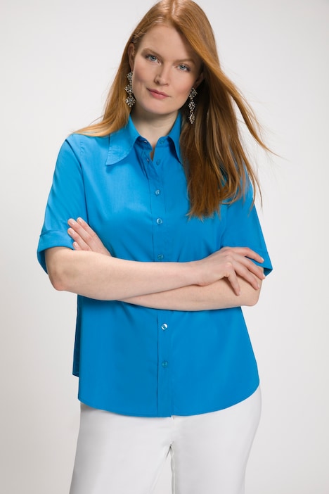 Zara Slip-over blouse blauw casual uitstraling Mode Blouses Slip-over blouses 