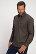 Chemise en flanelle à chevrons, manches longues et col Kent - coupe Modern Fit