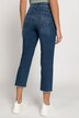 Jeans Culotte, 5-Pocket, gerades Bein, Fransensaum