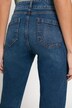 Jeans Culotte, 5-Pocket, gerades Bein, Fransensaum