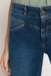 Jeans Culotte, 5-Pocket, gerades Bein, Fransensaum