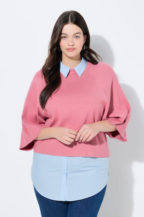 Blusen-Verlängerung, A-Linie, gerundeter Saum