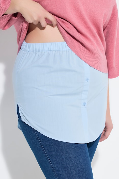 Blusen-Verlängerung, A-Linie, gerundeter Saum