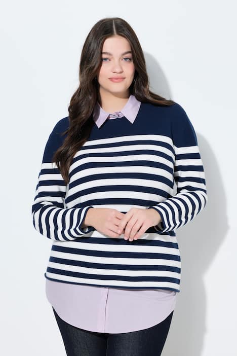 Blusen-Verlängerung, A-Linie, gerundeter Saum