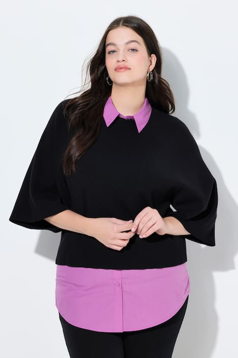 Blusen-Verlängerung, A-Linie, gerundeter Saum