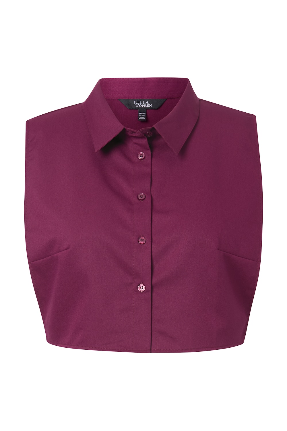 Stora storlekar bluskrage, Dam, röd, storlek: 42/44, Viskos/Polyester/Bomull, Ulla Popken
