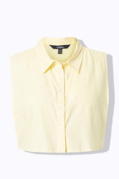 Faux col chemisier, patte de boutonnage, à porter en dessous d'un haut