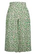 Kalhotová sukně, plošný potisk, vysoký pas, elastický pas