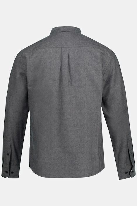 Hemd, Langarm, Fischgrat-Muster. verdeckter Buttondown-Kragen, Modern Fit