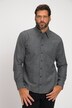 Hemd, Langarm, Fischgrat-Muster. verdeckter Buttondown-Kragen, Modern Fit