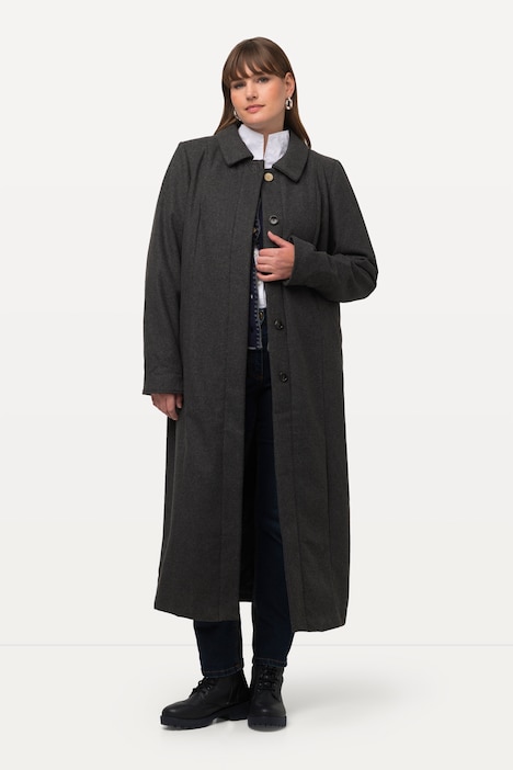 Manteau droit effet 2-en-1 gris homme