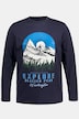 Langarmshirt, Explore Mountain Print