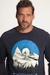 Langarmshirt, Explore Mountain Print
