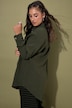 Chemisier en mousseline, oversize. Col classique, manches longues