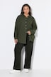 Chemisier en mousseline, oversize. Col classique, manches longues